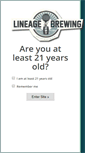 Mobile Screenshot of lineagebrew.com