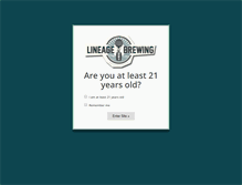 Tablet Screenshot of lineagebrew.com